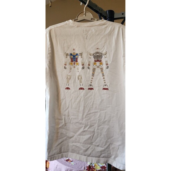 Gundam Rx-78-2 T Shirt Mens Large White Short Sleeve Anime Excellent D25 - Picture 5 of 6